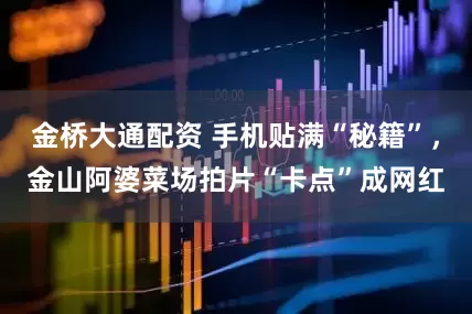 金桥大通配资 手机贴满“秘籍”，金山阿婆菜场拍片“卡点”成网红